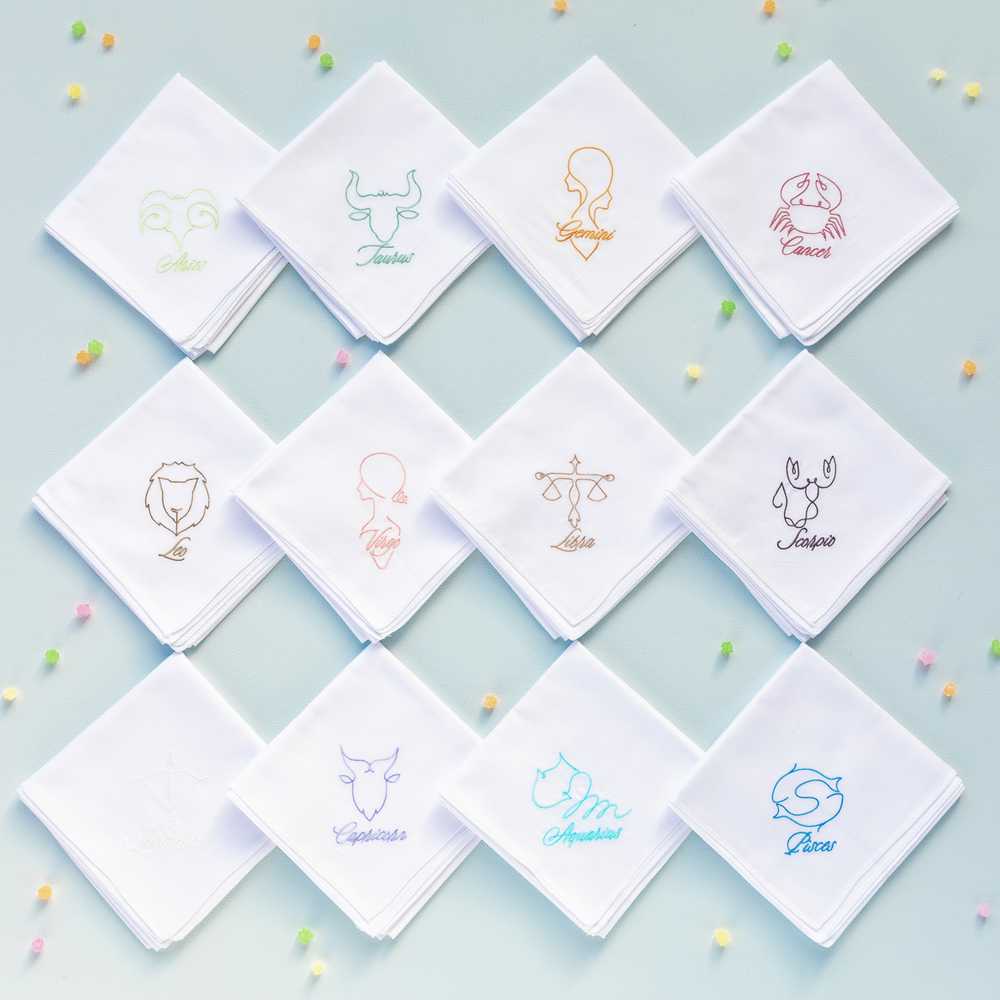 刺繍ハンカチ　ホロスコープ（星座）