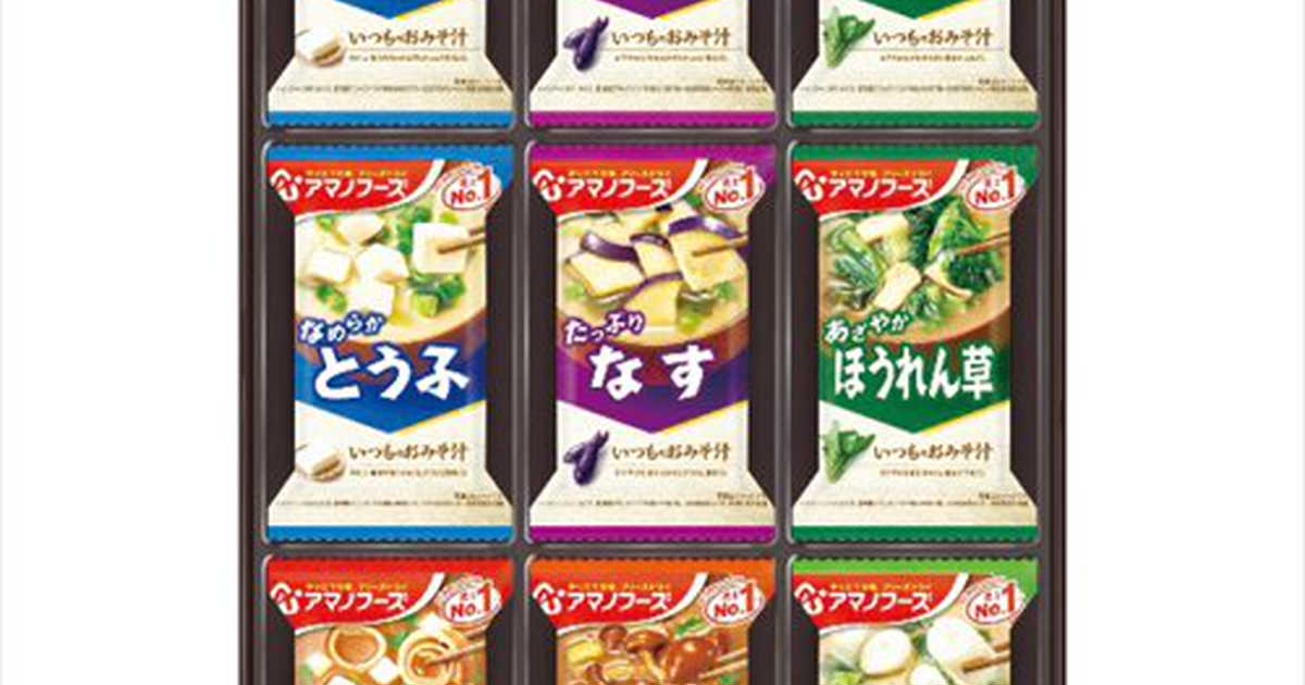 cocoiro　アマノフーズ　おみそ汁ギフト　6種27個セットのプレゼント・ギフト通販　Anny（アニー）　Gift　market