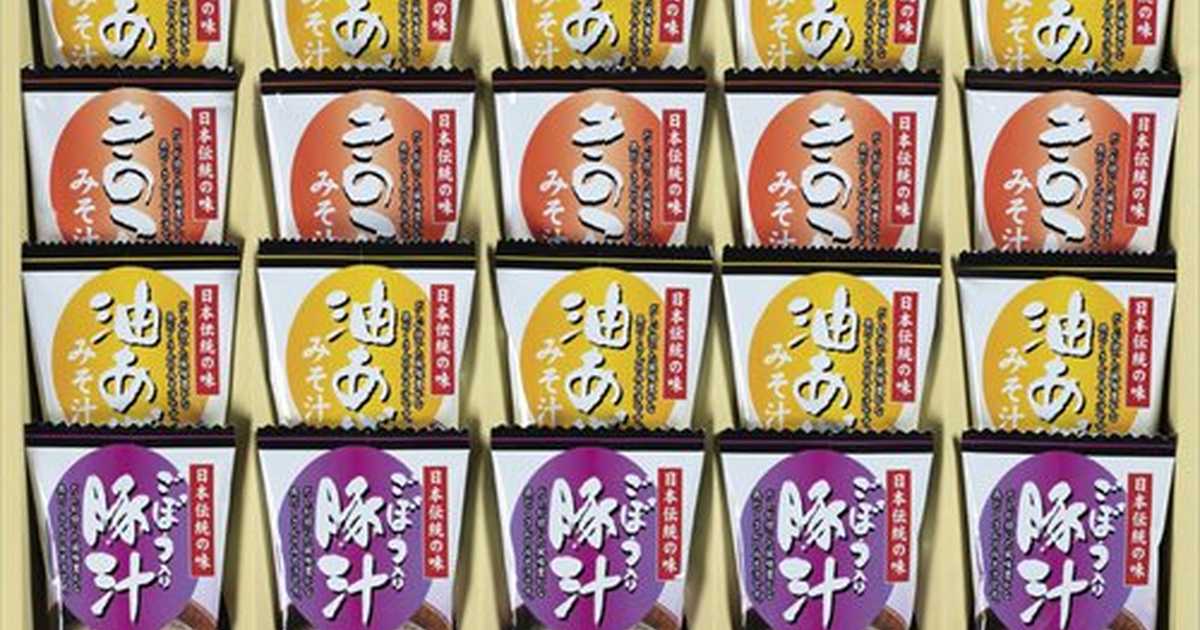 market　KF-EOのプレゼント・ギフト通販　フリーズドライ「お味噌汁三種の味詰合せ」　Anny（アニー）　cocoiro　Gift