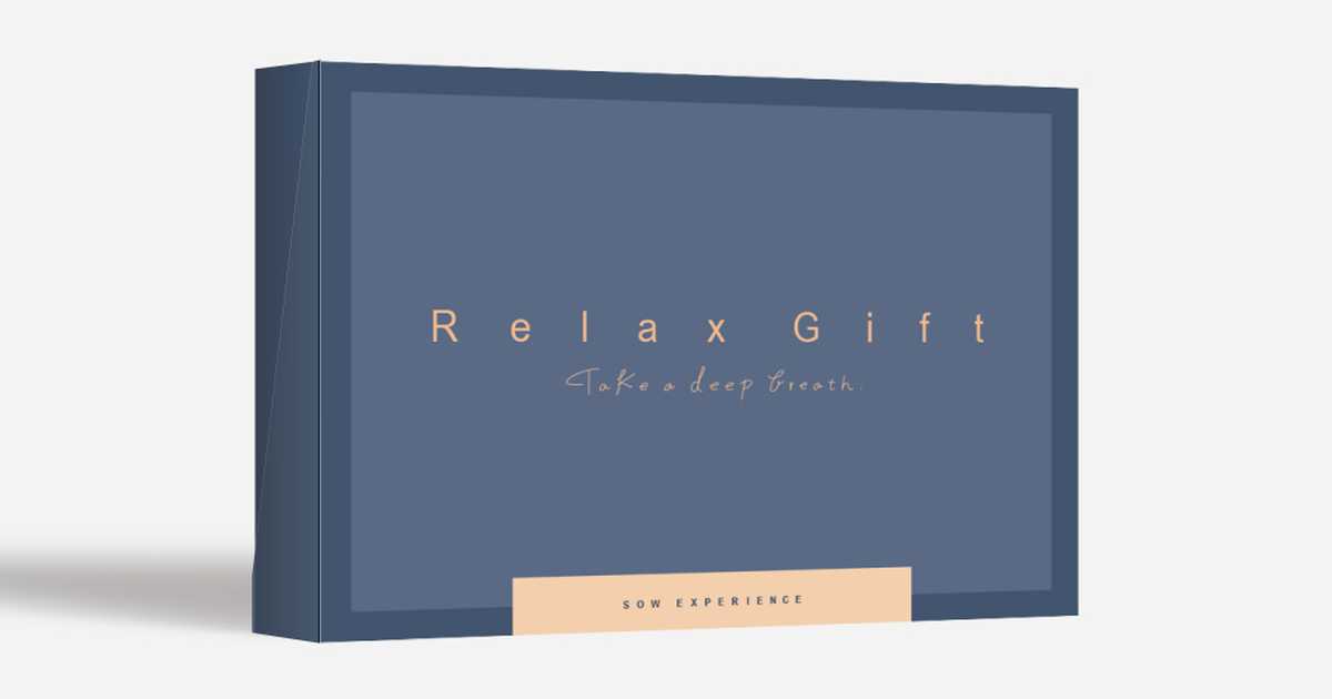 SOW EXPERIENCE Relax Gift（BLUE）のプレゼント・ギフト通販 | Anny