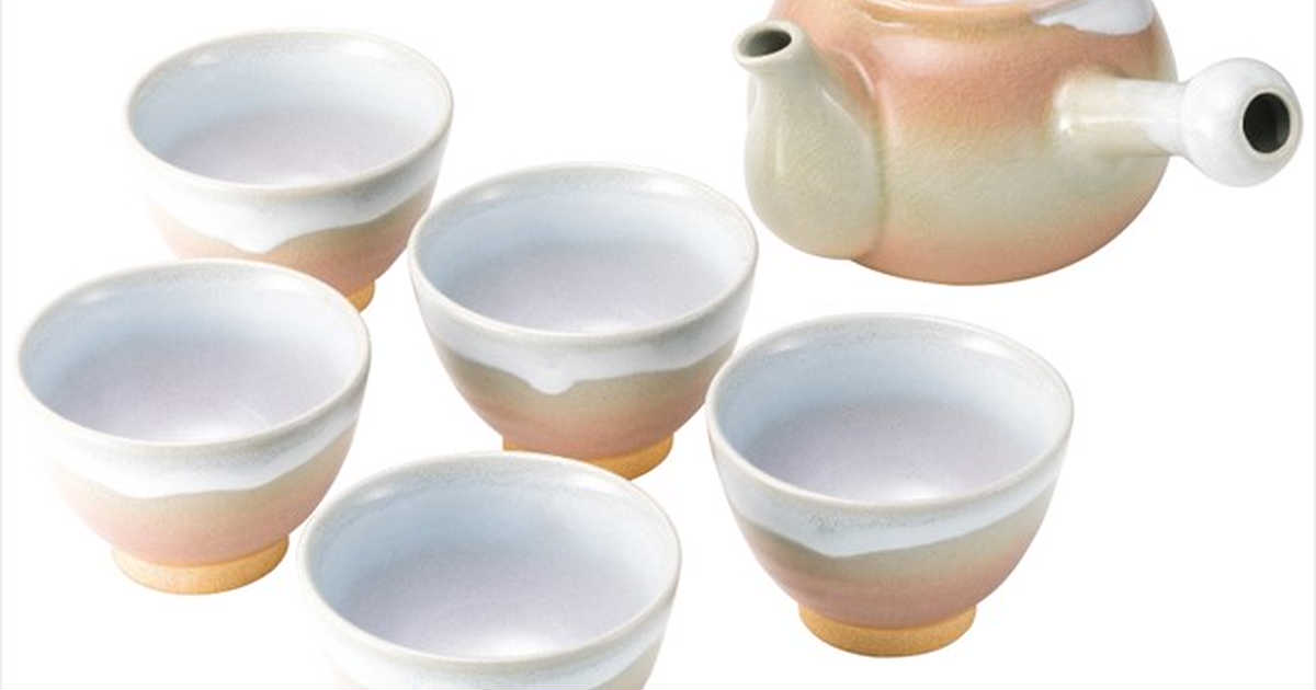 注文割引 美濃焼 け 御本手秋桜汲出五客揃い 工芸品