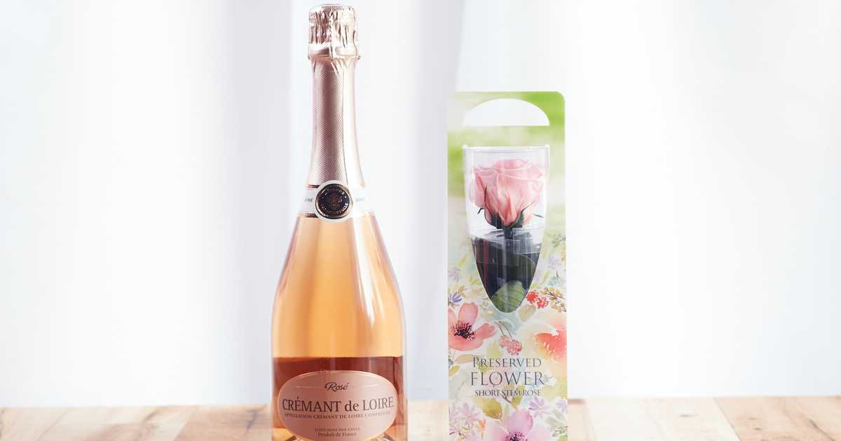 ワイン＆ギフト Origin GOURMET ロゼスパークリングとピンクバラのプリザーブドのプレゼント・ギフト通販 | Anny アニー