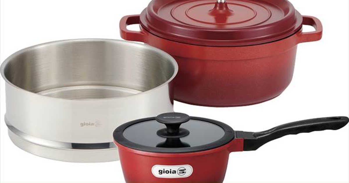 ※ mika ※ジョイア　ソースパン＆蒸し器セット　新品3点 cocoiro Gift market ジョイア ソースパン&蒸し器セット XC-24RE