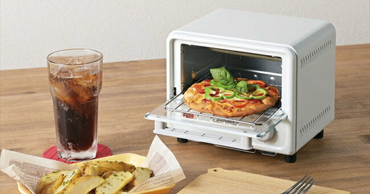 cocoiro Gift market ミニオーブントースター PCL-40W・ホワイトの 