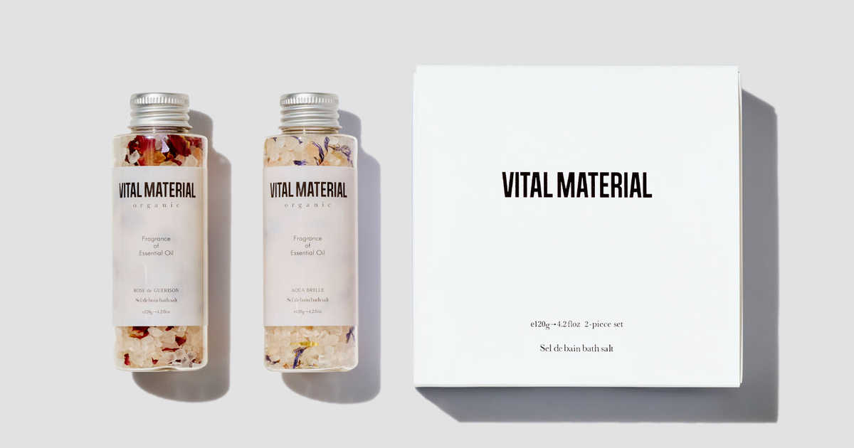 VITALMATERIAL アロマハーブバスソルト デュオセットのプレゼント 