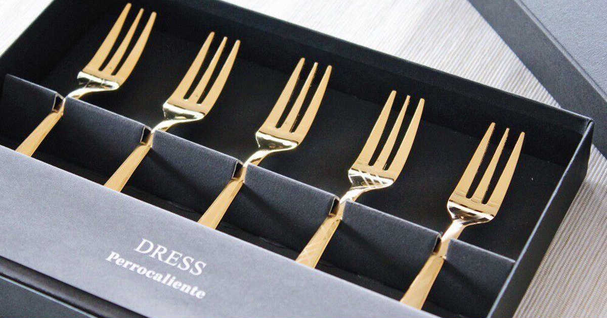 100percent DRESS アソートTea Fork／Gold（5本セット）のプレゼント・ギフト通販 Anny（アニー）