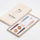 名入れ 一双　夫婦箸 お箸＆箸置きセット［ シャンパンペア ］ 