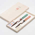 名入れ 一双　夫婦箸 お箸＆箸置きセット［ ほのか ］ 