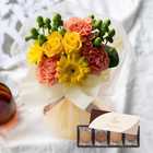 【送料無料】スタンディングブーケとゴディバクッキーセット[GODIVAショッパー付き]