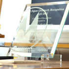 【名入れ】ガラスオブジェ プレート