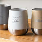 2行名入れできる ざらっと質感 2wayラウンドタンブラー