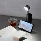 名入れ モバイルバッテリー機能付き 2in1 懐中電灯[ブラック/ホワイト]