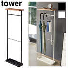 傘を引っ掛けて収納する天板付きのアンブレラスタンド TOWER