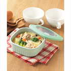 「＆Smile」電子レンジ対応保存容器3pcセット AS-101
