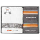 BEAMS DESIGN チェッカーバンダナタオルセット(グレー) 51-3139500GY