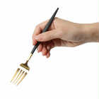 Cutipol  GOA GOLD デザートシリーズ 6点 ギフトセット(スプーン/フォーク/ナイフ 各2点)