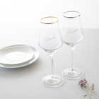 【名入れ】ワイングラス　プラチナ&ゴールド