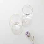 【名入れ】ワイングラス　プラチナ&ゴールド