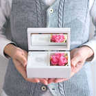 【名入れ】プリザーブドフラワー オルゴール