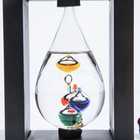 【名入れ】フレーム付きガリレオ温度計 しずく