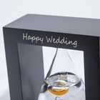 【名入れ】フレーム付きガリレオ温度計 しずく