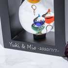 【名入れ】フレーム付きガリレオ温度計 しずく