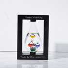 【名入れ】フレーム付きガリレオ温度計 しずく