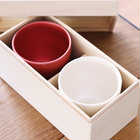 シフォン紅白 丸ロックカップ