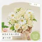 【送料無料】バラ10本と季節のお祝いアレンジメント （リボン付き）