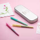 名入れペンケース付 こすると消える PILOT フリクションライト 蛍光ペン 6本セット [ソフトカラー]