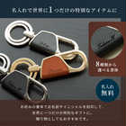 名入れ カラビナ キーリング（ラウンド型）[BOX付き]