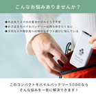 名入れ モバイルバッテリー 5000mAh [両面印刷対応/急速充電/Type-C]