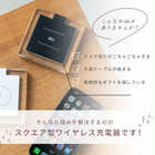 名入れ スクエア形 アクリルワイヤレス充電器 5W [Qi規格対応]