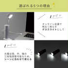 名入れ モバイルバッテリー機能付き 2in1 懐中電灯[ブラック/ホワイト]