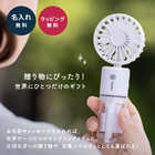 名入れ ミスト機能付き USB充電式ハンディファン [全3カラー]