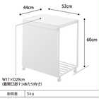 蓋付き目隠し分別ダストワゴン 45L 2分別