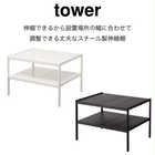【奥行き40cmタイプ】伸縮シンク下ラック 2段 TOWER