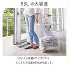 55Lの大容量キャスター付きランドリーバスケット TOWER