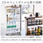 【tower タワー】ハンドル付き スリムワゴン TOWER