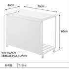 【tower タワー】蓋付き目隠し分別ダストワゴン 45L 3分別