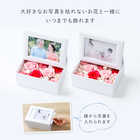 名入れ 薔薇フラワーフォトボックス ピンク