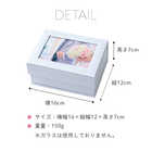 名入れ 薔薇フラワーフォトボックス ピンク