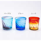 名入れ 琉球ガラス 美海ロックグラス【単品】