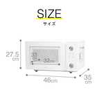 TWINBIRD ツインバード 電子レンジ フラット 20L ホワイト DR-LD20W