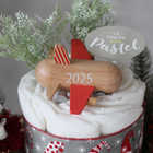【クリスマス限定】2025年ロゴ入りminijet付1段おむつケーキ
