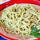 抹茶そば 3袋 6人前 静岡県産抹茶 茶蕎麦 本返しざるそばつゆ付き選択可 乾麺タイプ