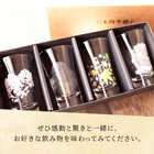 丸モ高木陶器 冷感 日本四季 天開グラス 4個セット