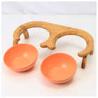 ペット用 ダブル食器台