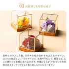 名入れ プリザーブドフラワー ガラスボックス【A】