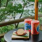 湯の花せんべい 丸缶 3缶ギフトセット